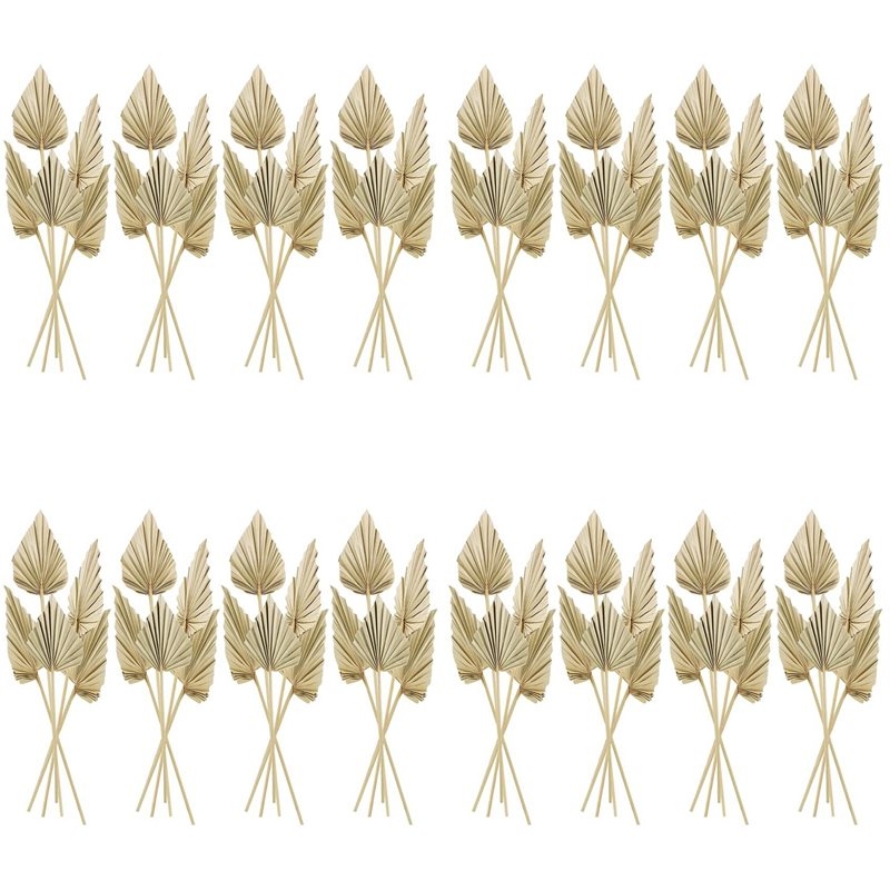 Palm Leaf Dried - 80 sztuk suszonych liści palm boho,