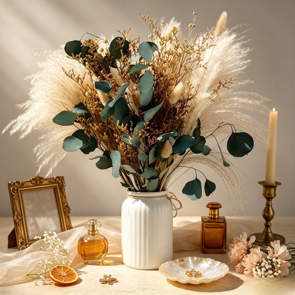 Naturalny bukiet suszonej traw – Eucalyptus Preserved recenzja i cena